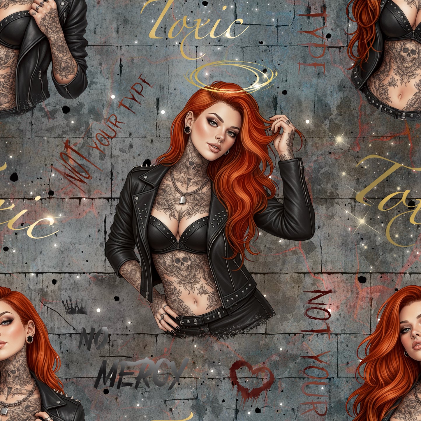 Fallen Angel | Street Art Stoff Meterware