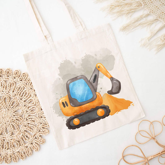 Personalisiertes Gastgeschenk kleine Jutebeutel - Bagger