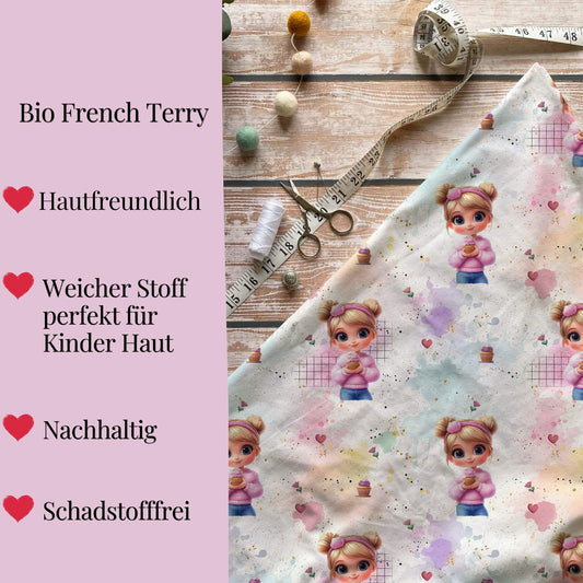 Drehkleid "Cup Cake Girl" aus French Terry
