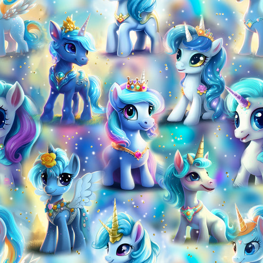 Jersey oder French Terry "kleine Ponys"