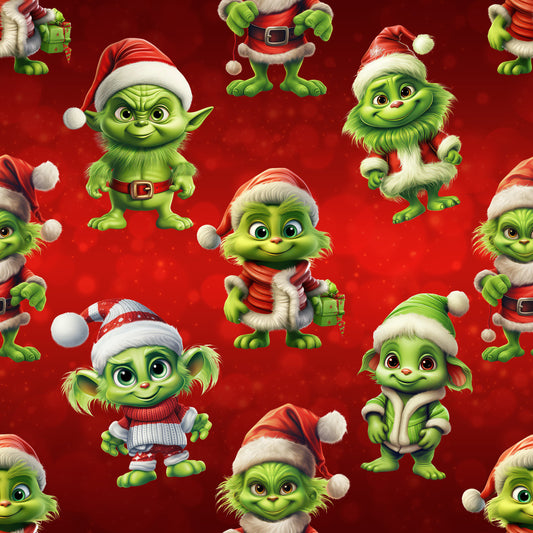 Jersey | Rib Jersey | French TerryWeihnachtsstoff „Freche Weihnachtselfen“