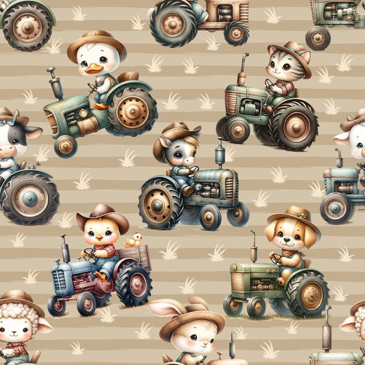 Jersey & French Terry "Bauernhof" - Stoffe Meterware