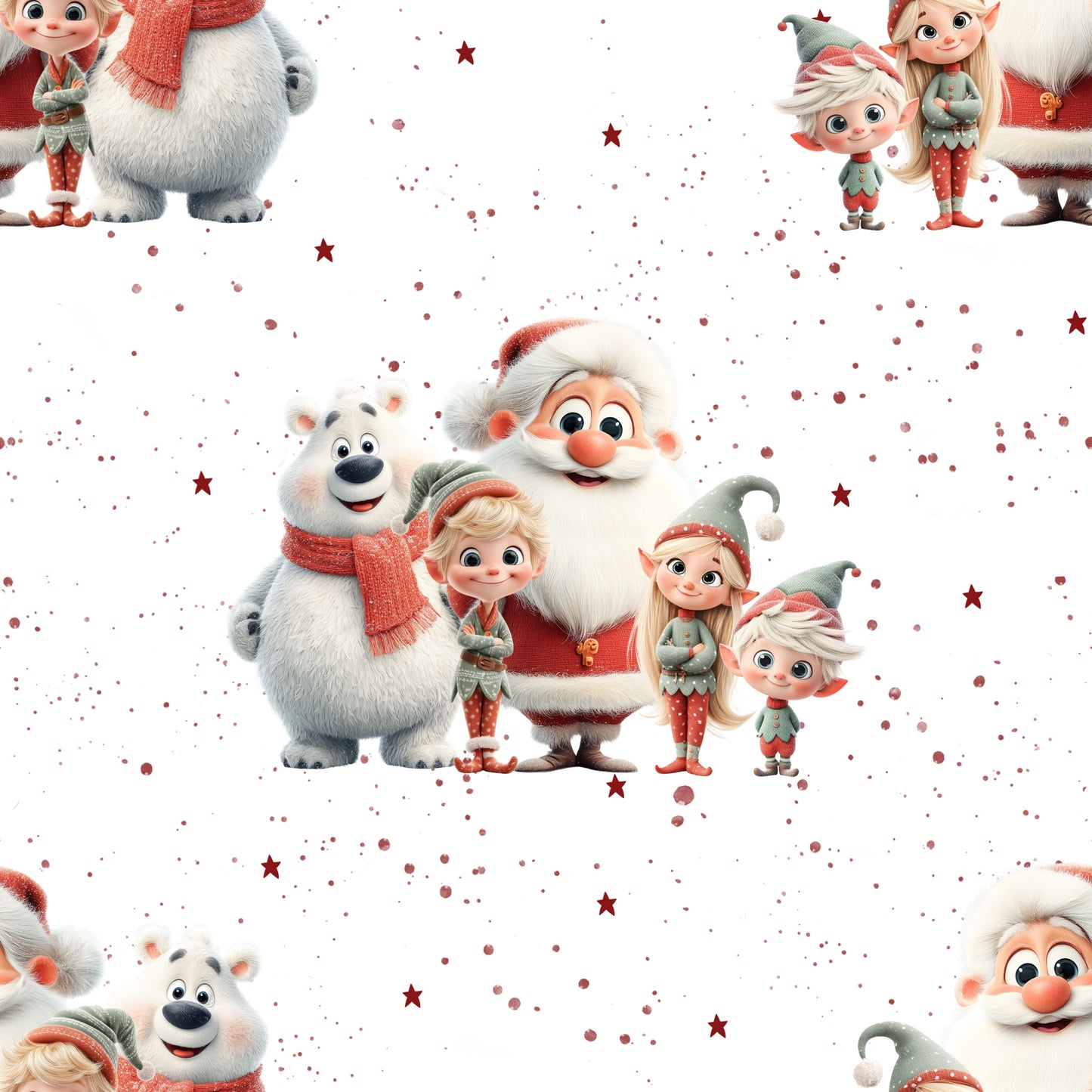 Jersey | Rib Jersey | French Terry "Weihnachtsfreunde“ - Kinderstoff