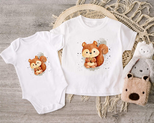 Bügelbilder für Textilien "Eichhörnchen"