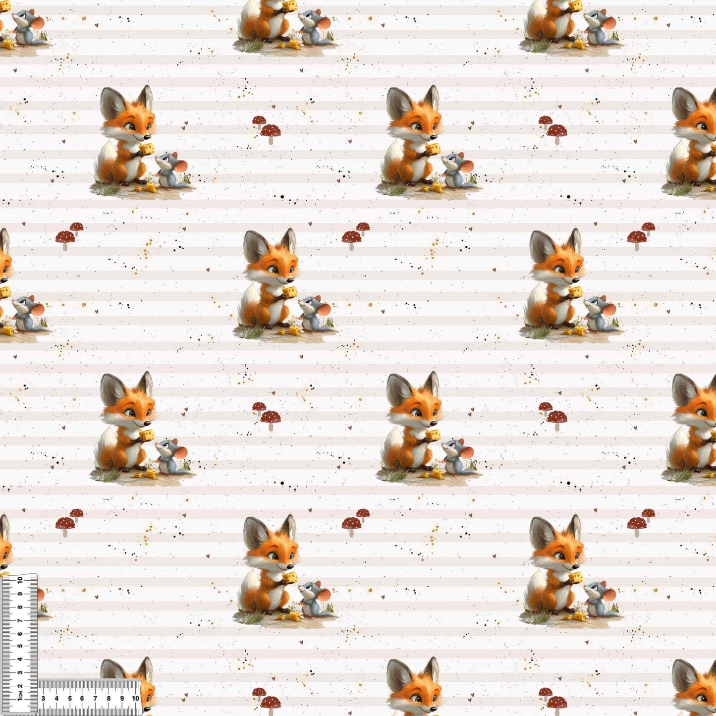 French Terry "Fuchs & Maus" - 0,5m