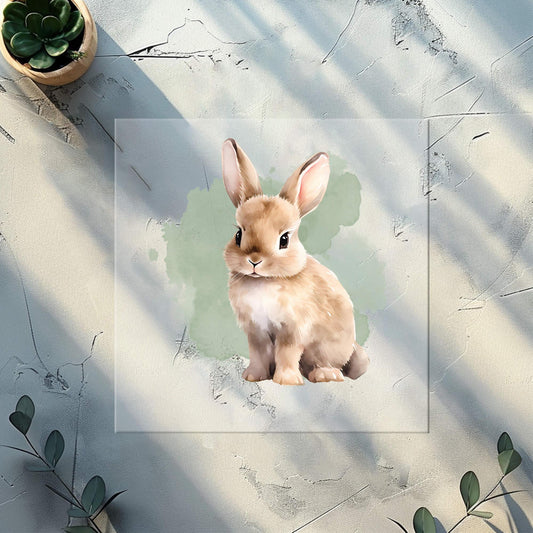 Bügelbilder für Textilien "kleiner Hase"