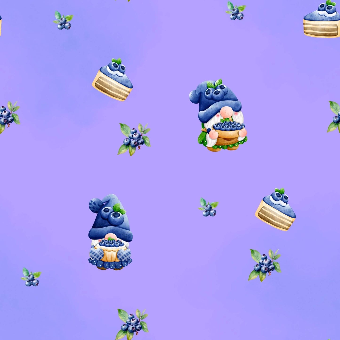 Stoffe Meterware "Berry Sweet Wichtel" - Jersey oder French Terry