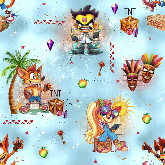 Stoffe Meterware "Crashiges Chaos" - Jersey oder French Terry