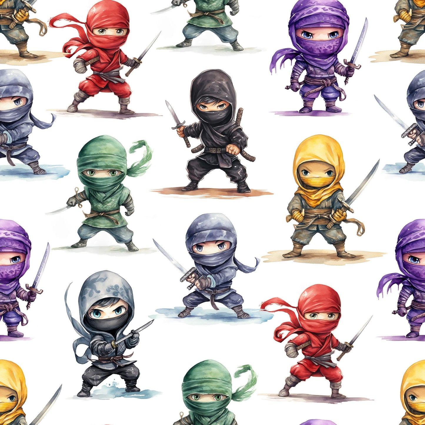 Stoffe Meterware "Ninja" - Jersey oder French Terry