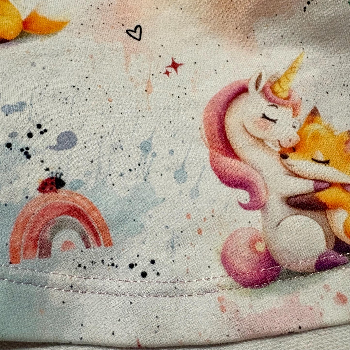 Drehkleid "Einhorn & Fuchs" aus French Terry