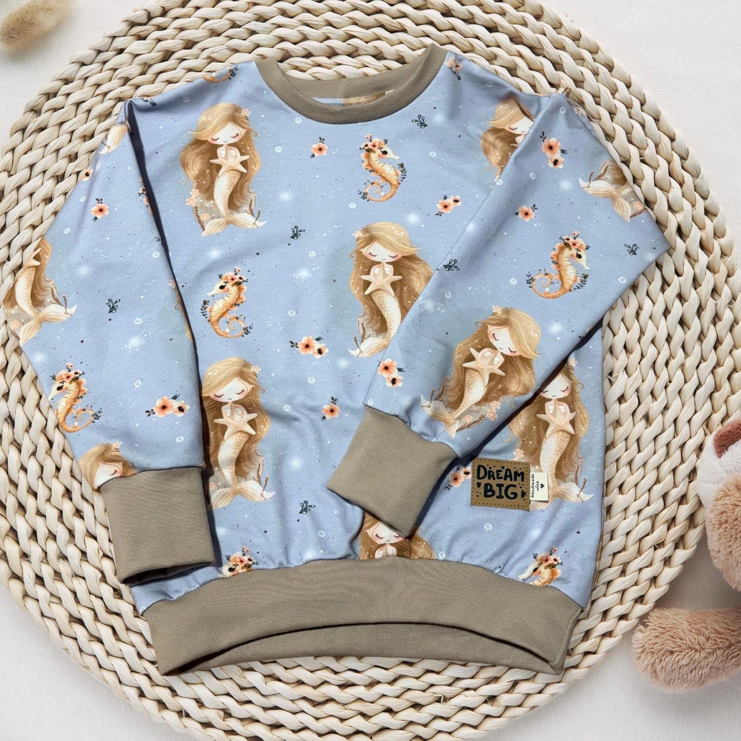 Stoffe Meterware "Meerjungfrau" - Jersey oder French Terry