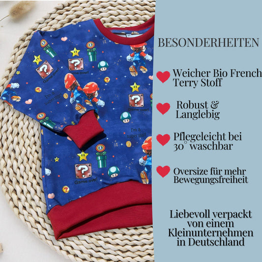 Sweatshirt Kinder "Super Boy" – French Terry