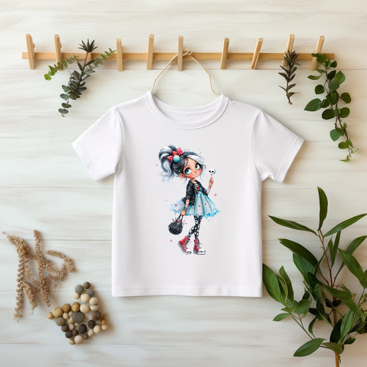 Glitzer-/ Bügelbild "Rebel Girl"