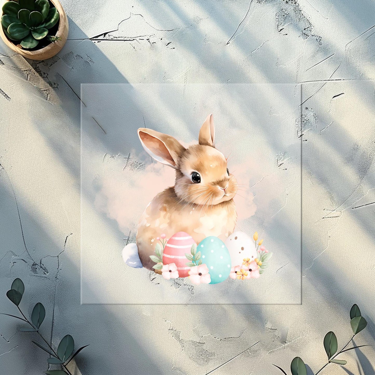 Bügelbilder für Textilien "kleines Osterhäschen"