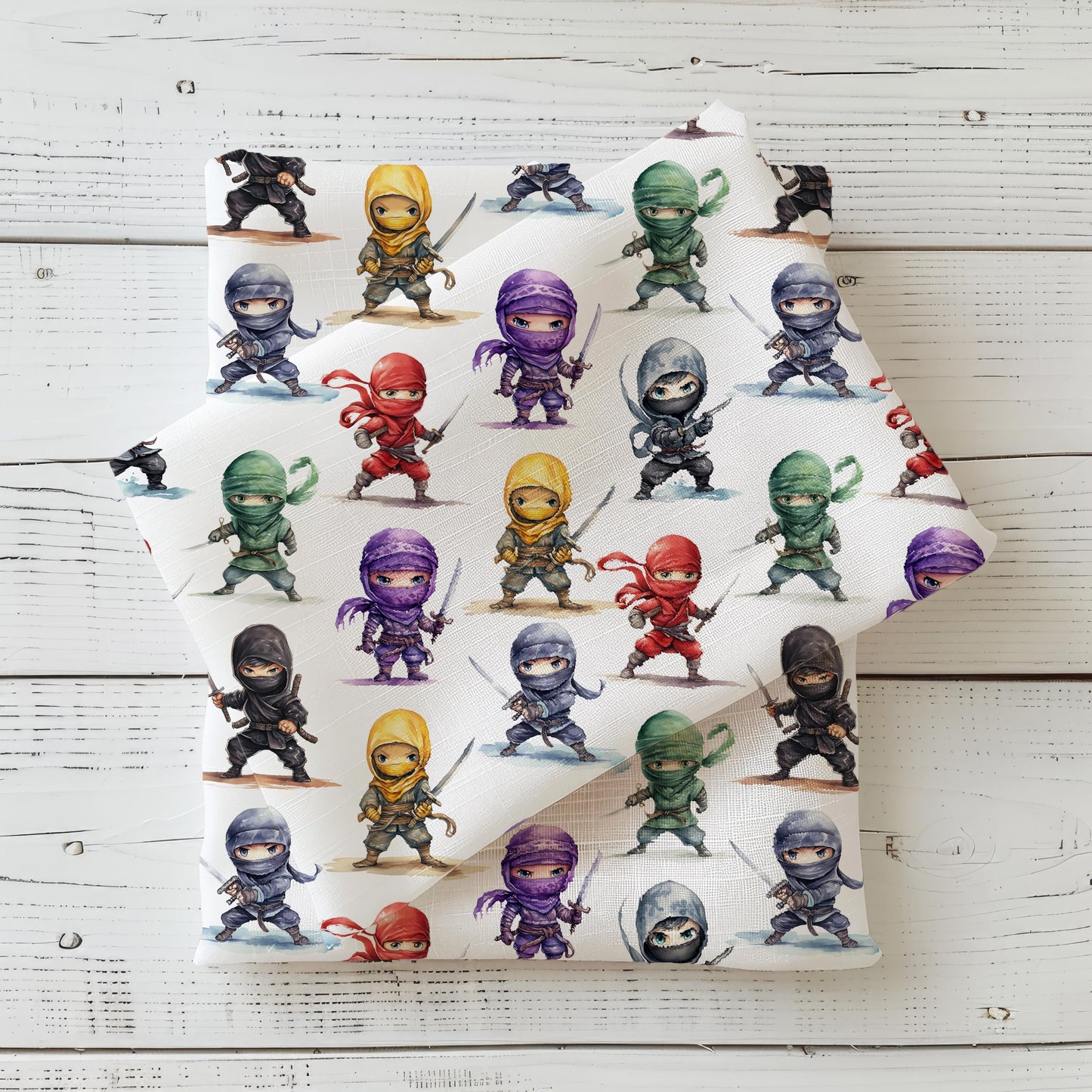 Stoffe Meterware "Ninja" - Jersey oder French Terry