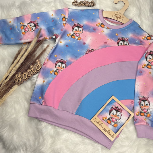 Sternenbote Pinguin | Pinguin Stoff Meterware | Kinderstoff