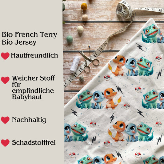 Stoffe Meterware "Elementare Freunde" - Jersey oder French Terry