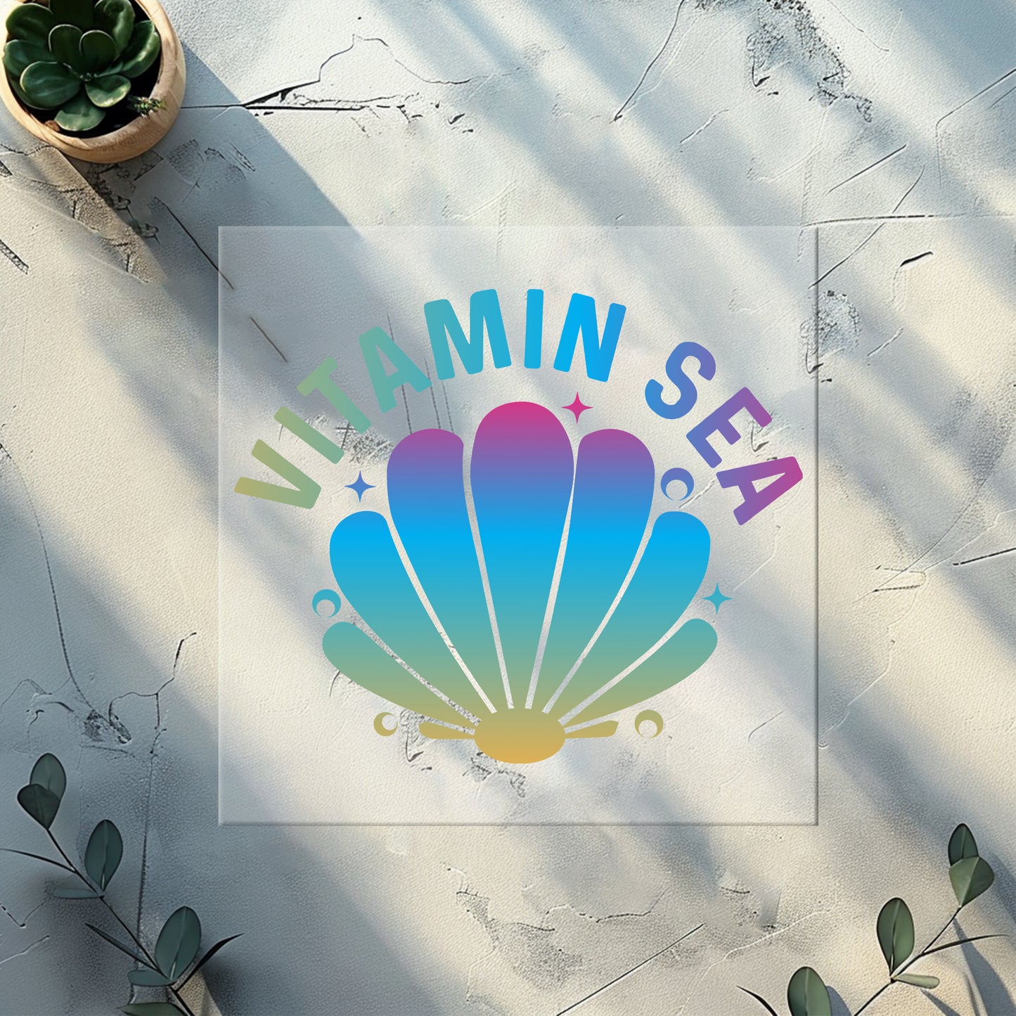 Glitzer-/Bügelbild "Vitamin Sea"