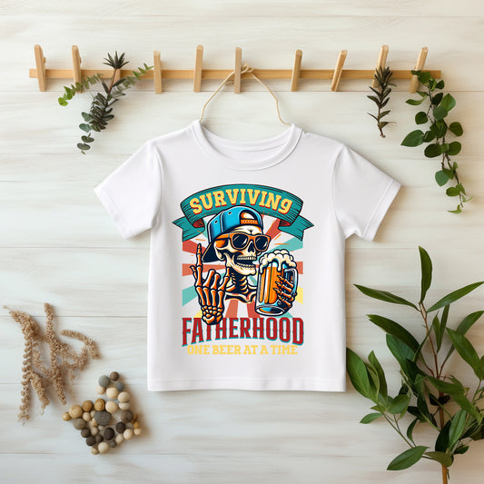 Bügelbild "Skull Dad – One Beer at a Time"