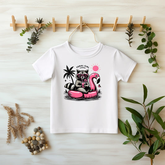 Bügelbilder für Textilien "Waschbär Pool Party"