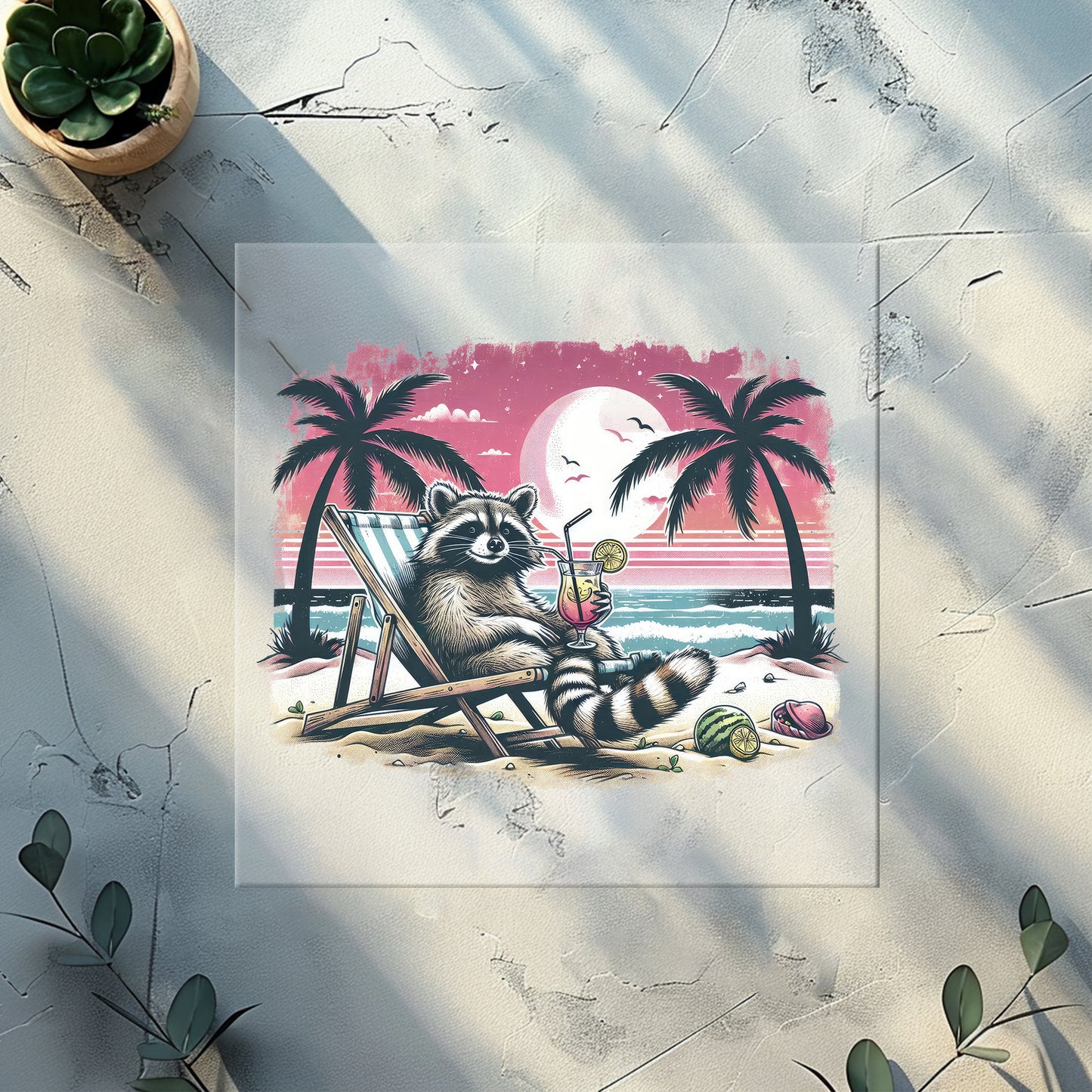 Glitzer-/Bügelbild "Beach Bandit"