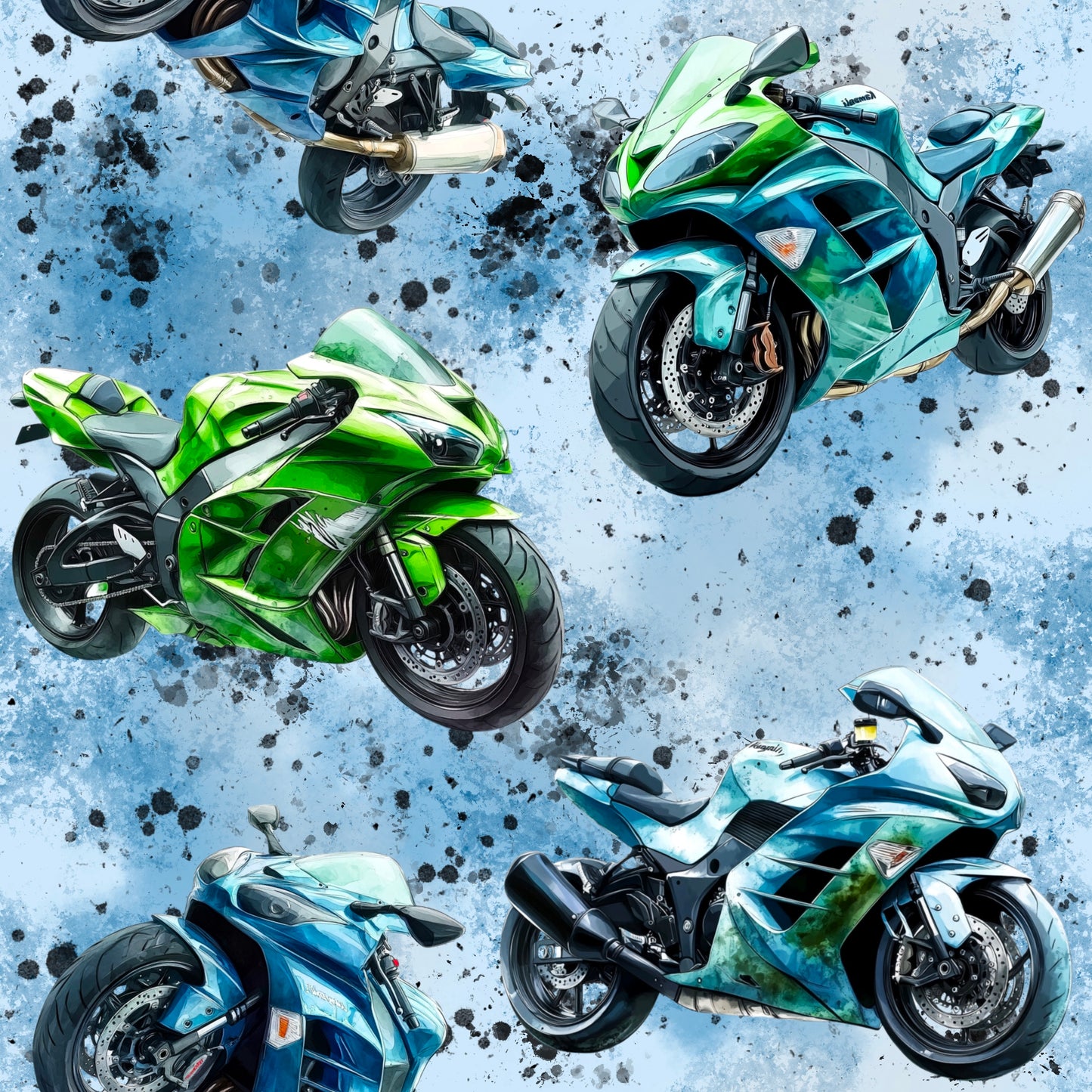 Street Racer | Motorrad Stoff Meterware | Kinderstoff