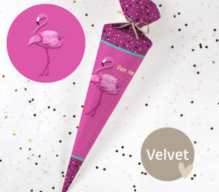 Personalisierte Schultüte "Felia Flamingo"