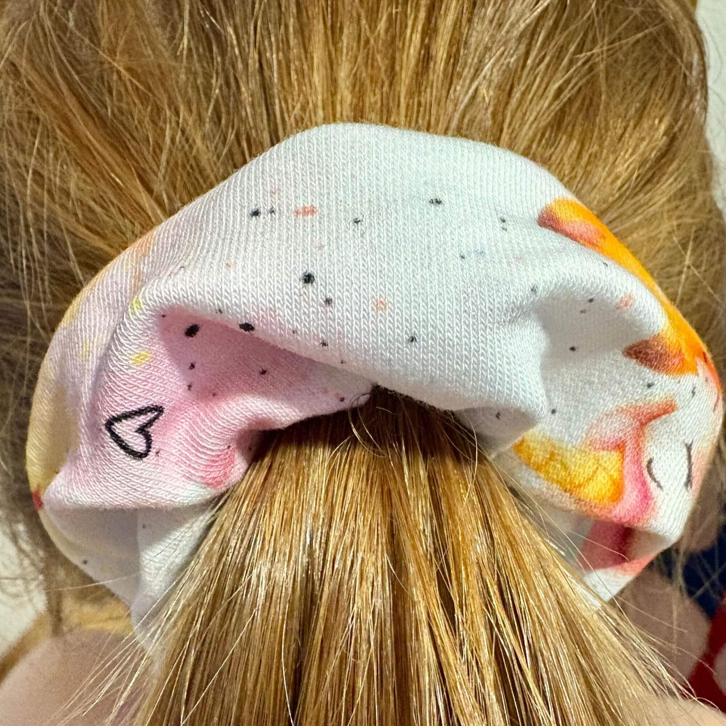 Handmade Scrunchie Haargummi "Einhorn"