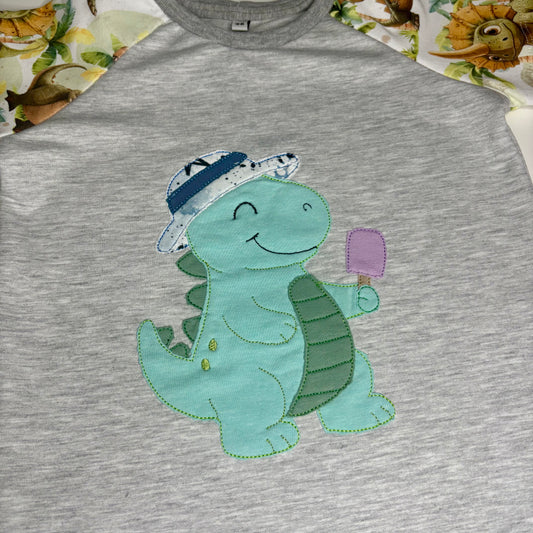 Raglan Shirt Kinder "Dino Friends“ – French Terry