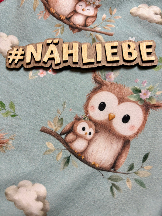 Handmade Babystrampler "Eule" in Mint