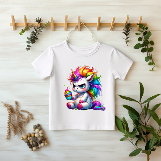 Glitzer-/Bügelbild "Cupcake Grumpycorn"