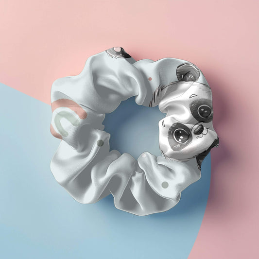 Handmade Scrunchie Haargummi "Panda"