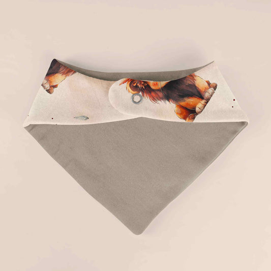 Handmade Halstuch für Baby´s "Löwe" - personalisierbar