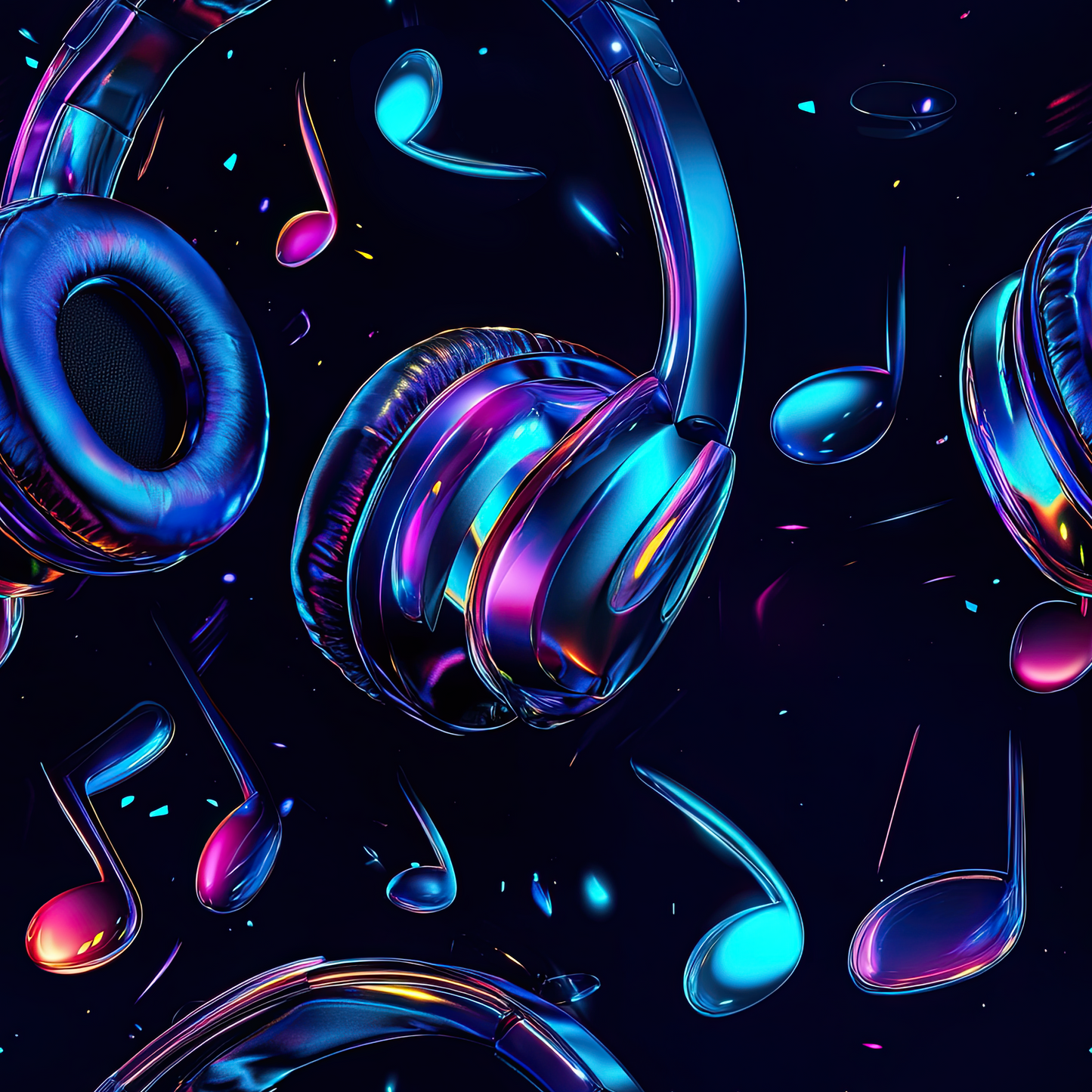 Jersey | French Terry "Neon Beats“" als Stoffe Meterware