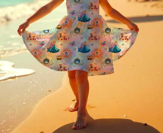 Drehkleid „Moonlight Princess" aus French Terry