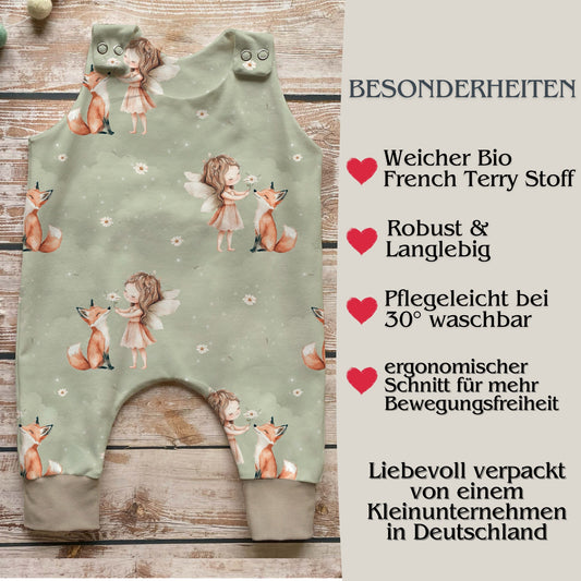 MHandmade Baby Strampler "Fee & Fuchs"