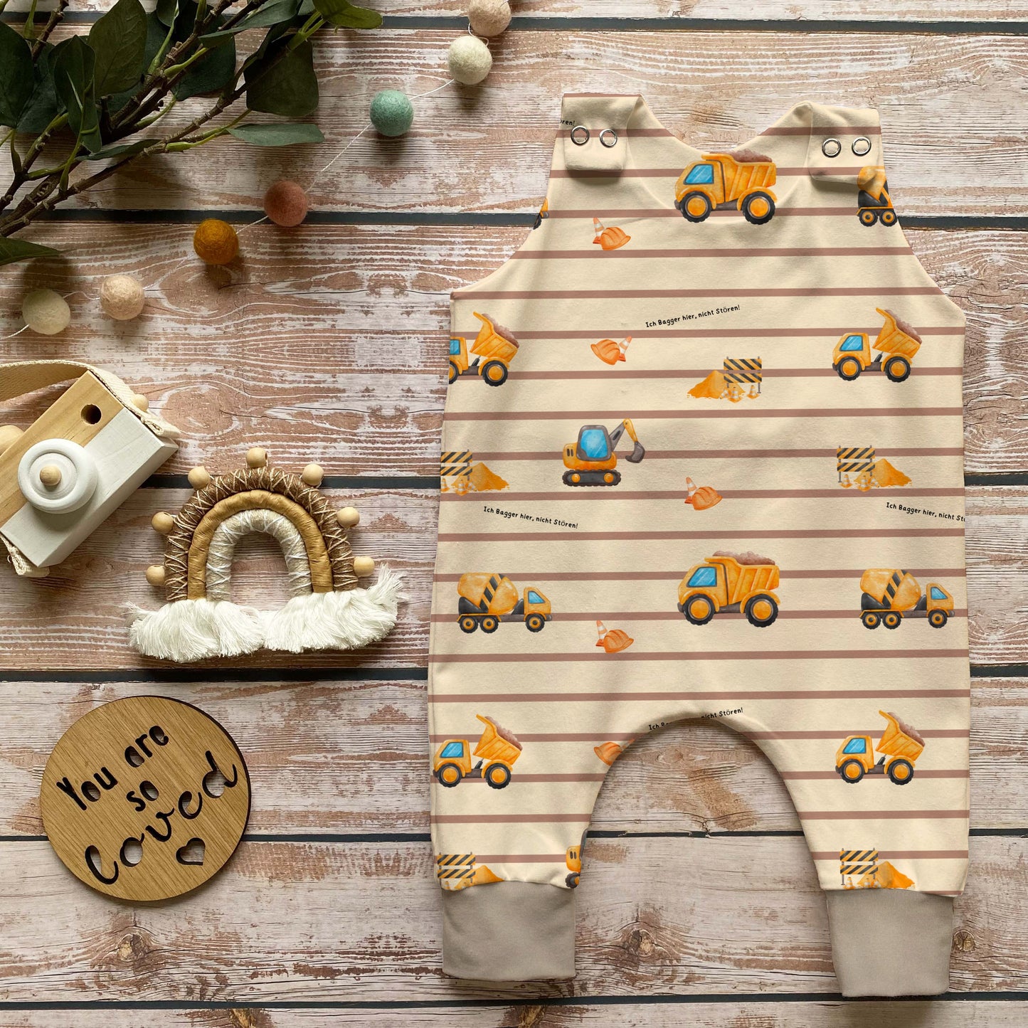 Stoffe Meterware "Bagger" - Jersey oder French Terry