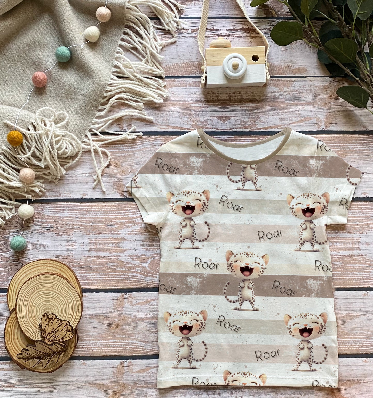 Stoffe Meterware „ROAR Kitty" - Jersey oder French Terry