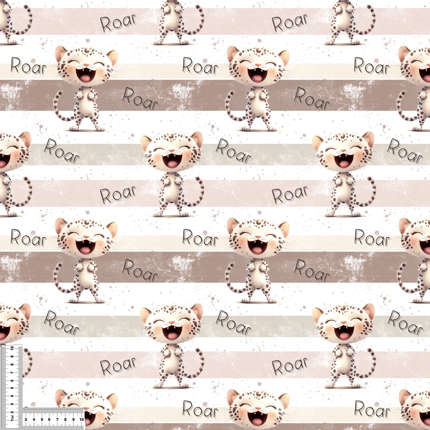 Stoffe Meterware „ROAR Kitty" - Jersey oder French Terry