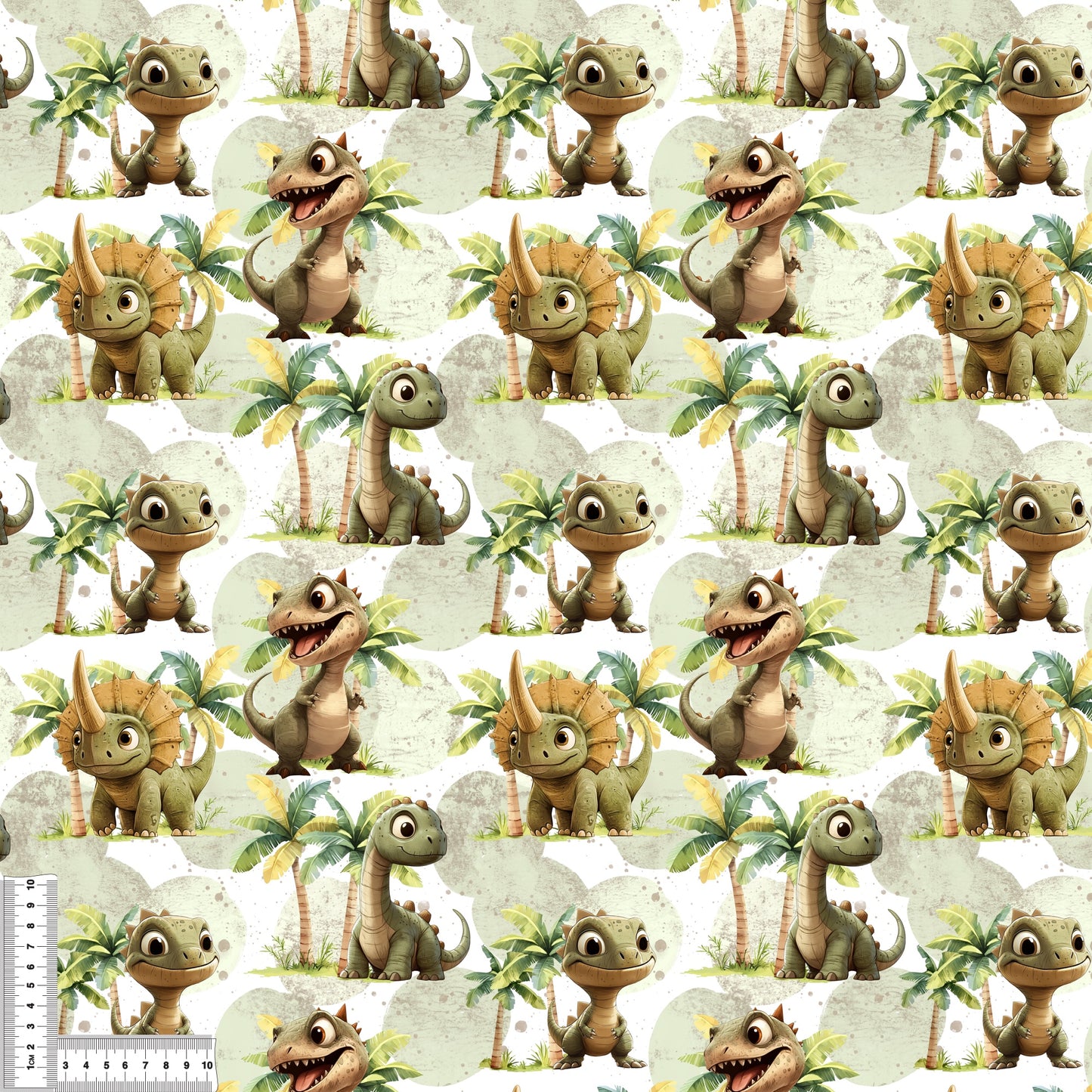 Stoffe Meterware „Dino-Friends" - Jersey oder French Terry