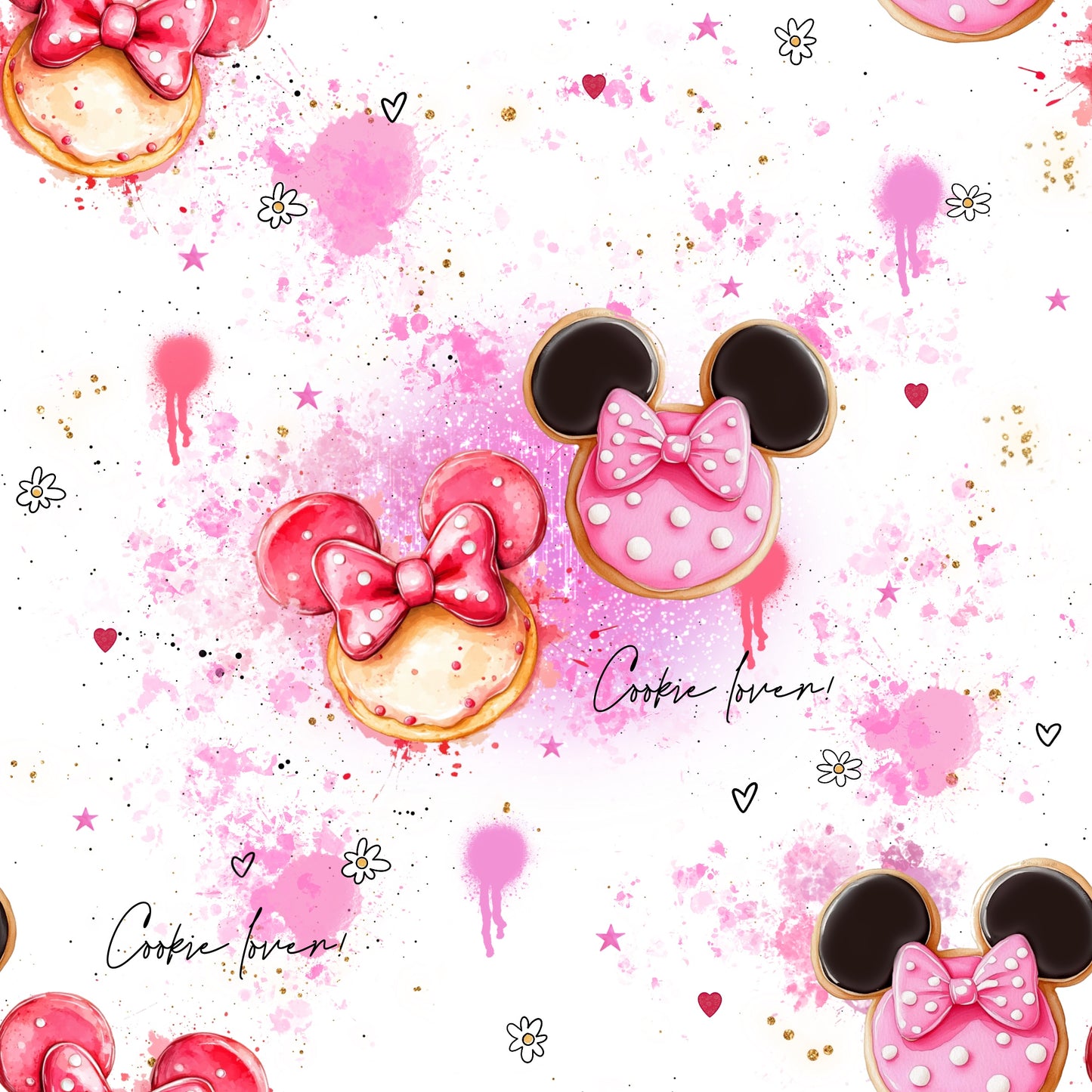Rib Jersey "Cookie Lover" - Stoffe Meterware