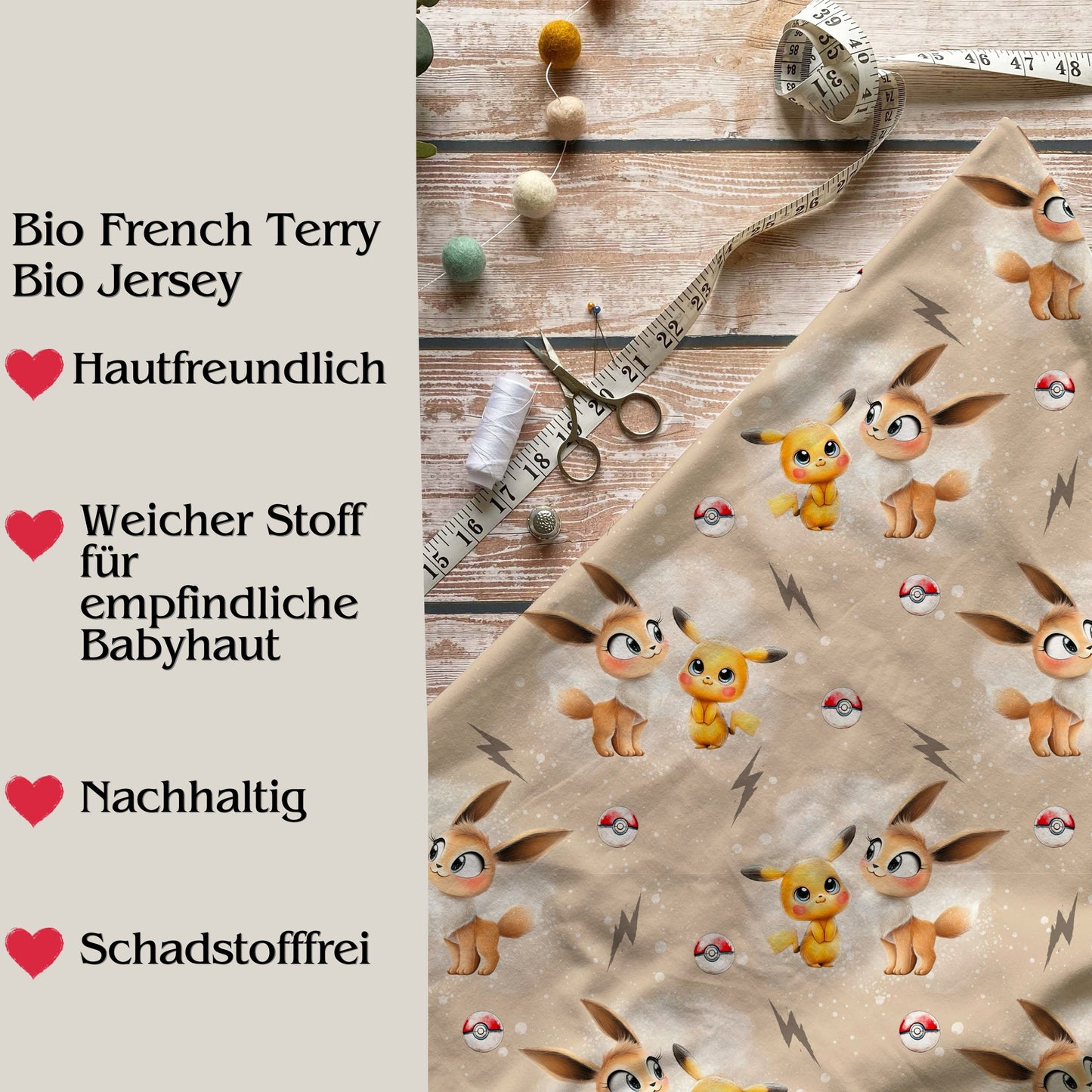 Stoffe Meterware "Kulleraugen-Kumpel" - Jersey oder French Terry
