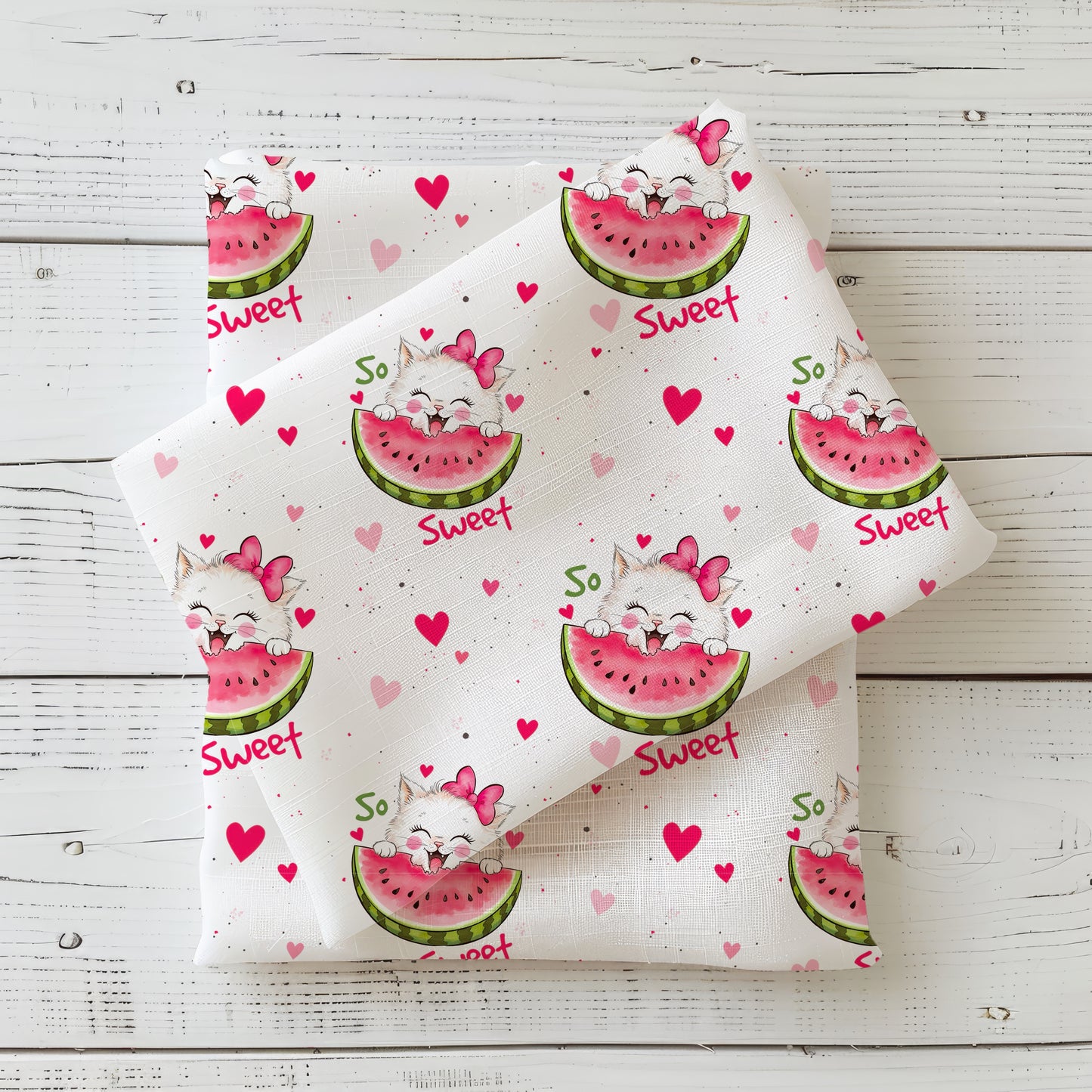 Stoffe Meterware "So Sweet " - Jersey oder French Terry