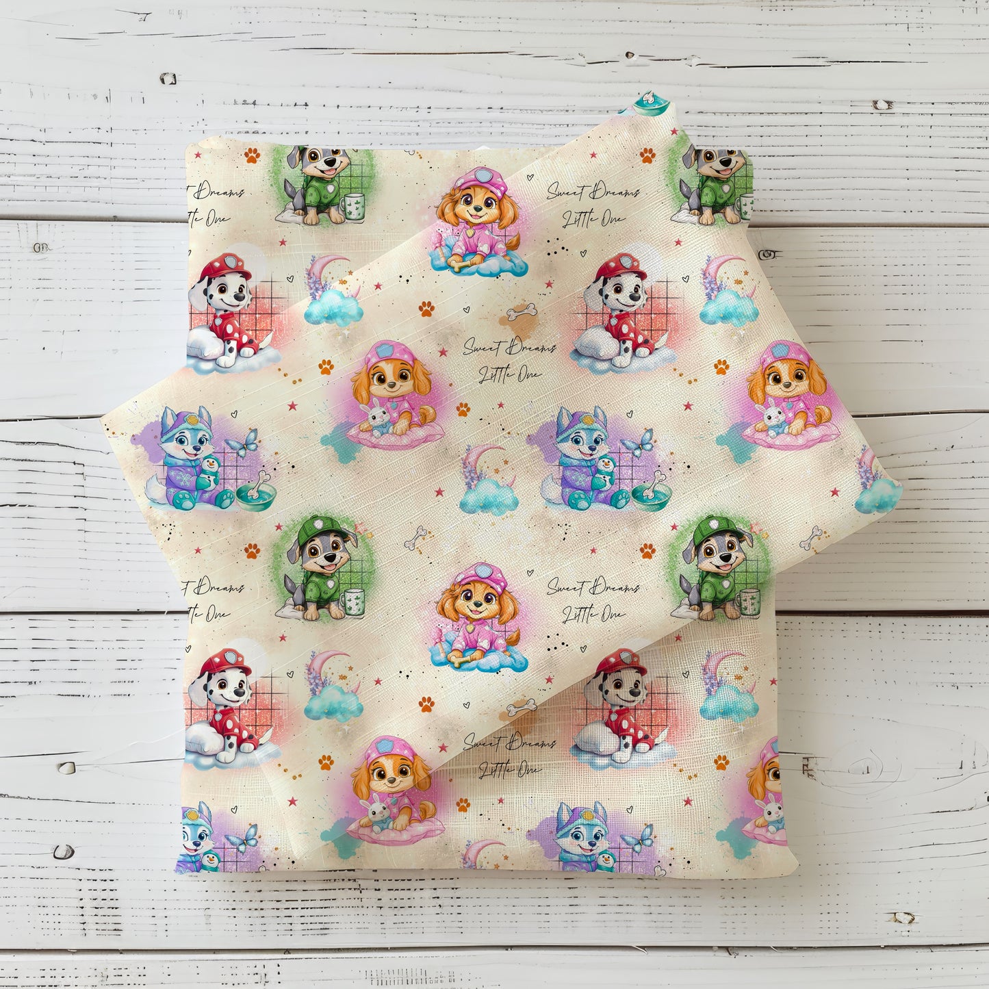 Sweet Dreams Fellnasen | Fellfreunde Stoff Meterware | Kinderstoff