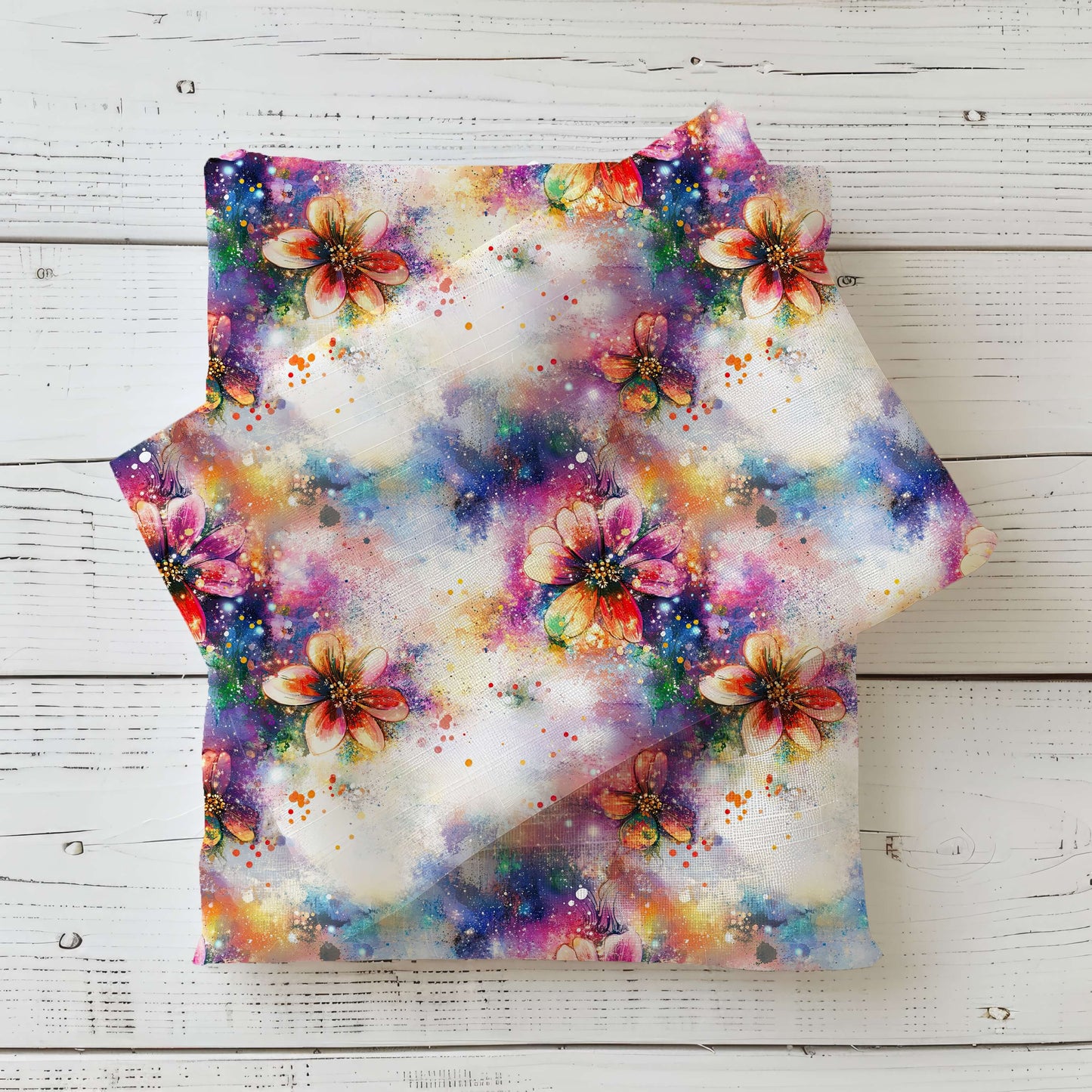 Color Bloom | Blumen Stoff Meterware | Kinderstoff