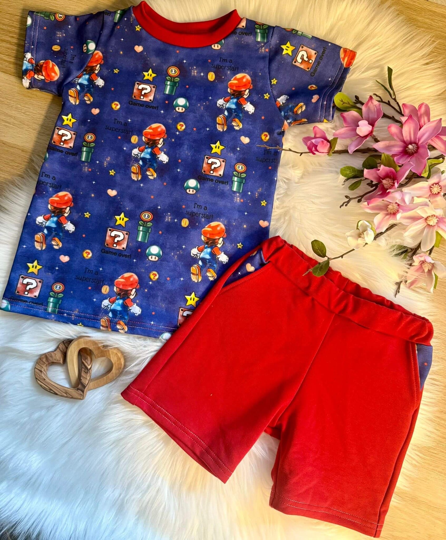 Stoffe Meterware "Super Boy" - Jersey oder French Terry