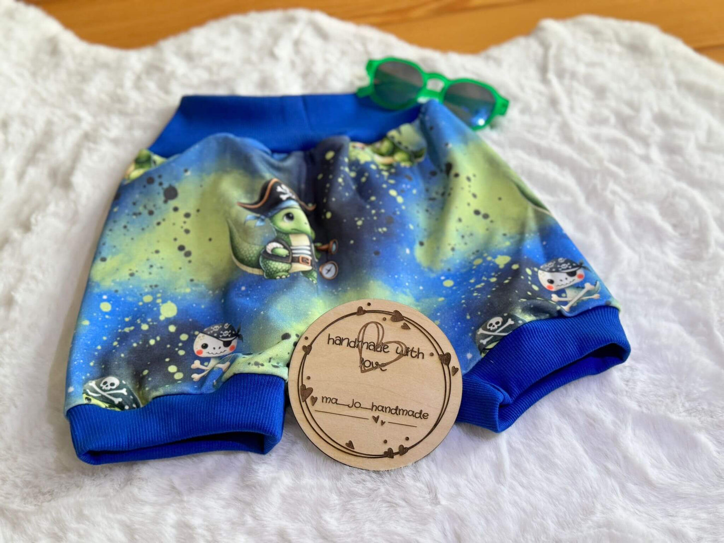 Stoffe Meterware "Piraten Dinos" - Jersey oder French Terry