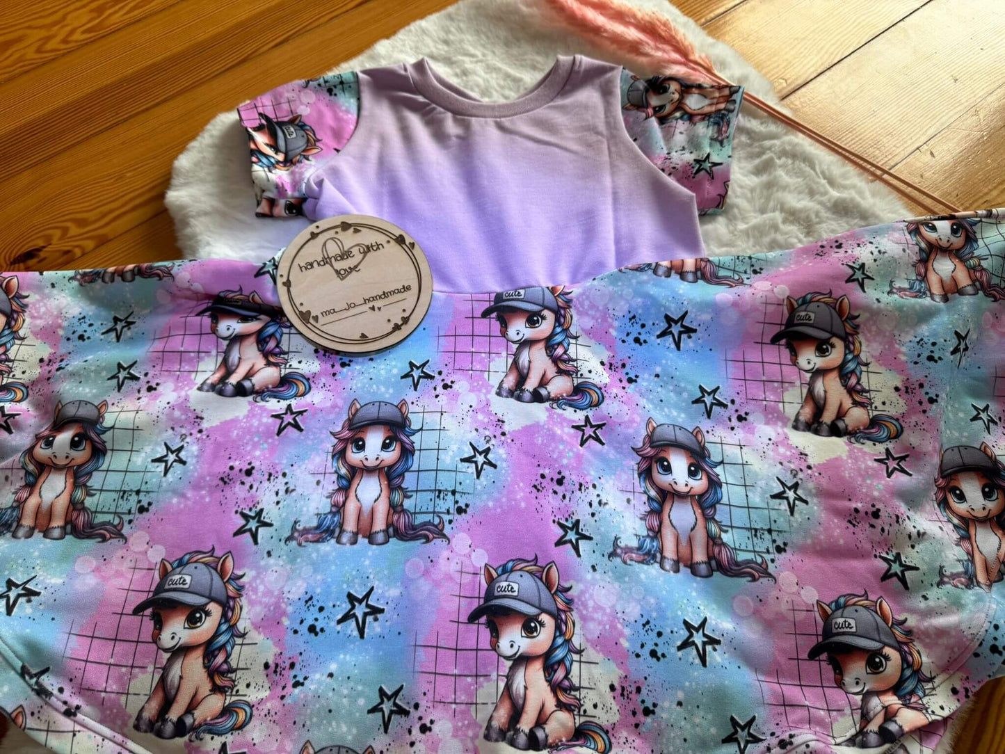Stoffe Meterware "Cool Pony" - Jersey oder French Terry