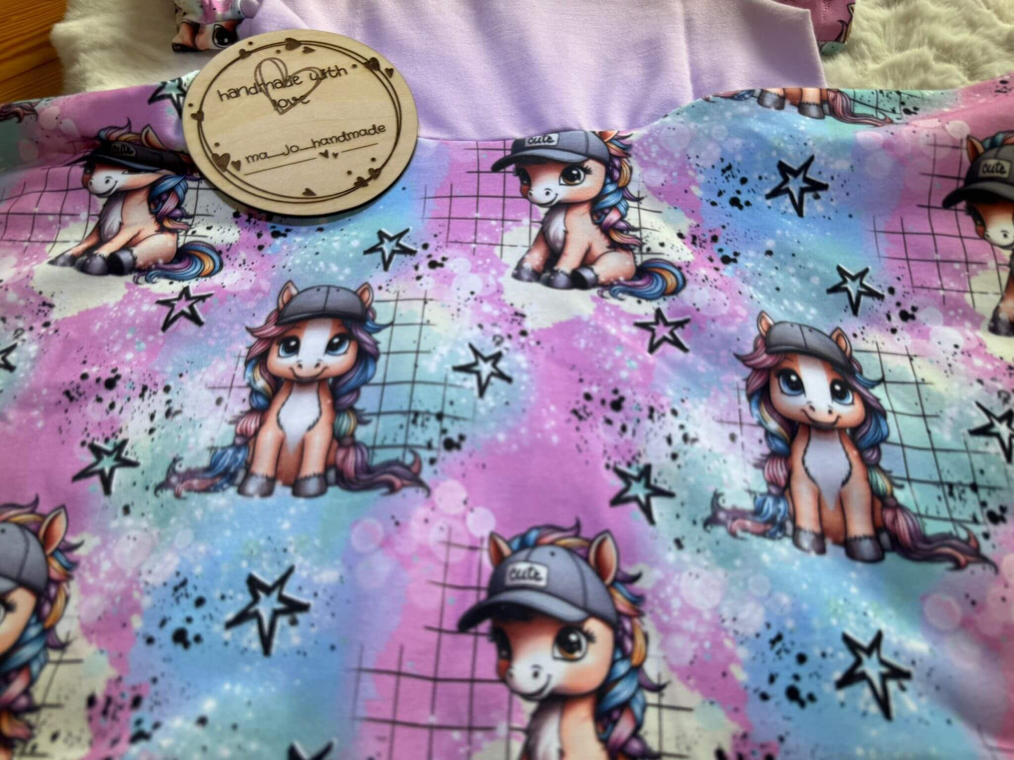 Stoffe Meterware "Cool Pony" - Jersey oder French Terry