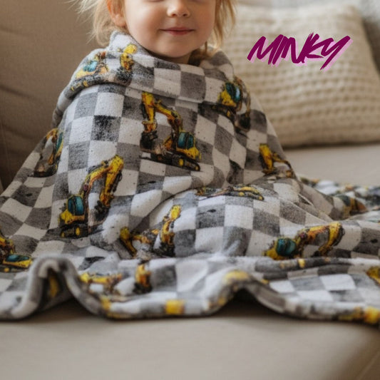 Softshell | Baumwolle| Musselin | Minky "Bagger" Karo